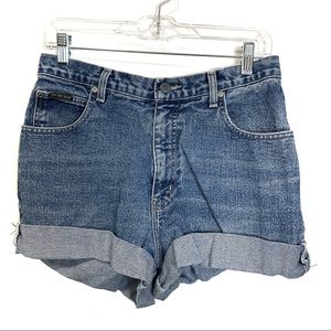 NY&CO High Rise Rolled Vintage Denim Shorts